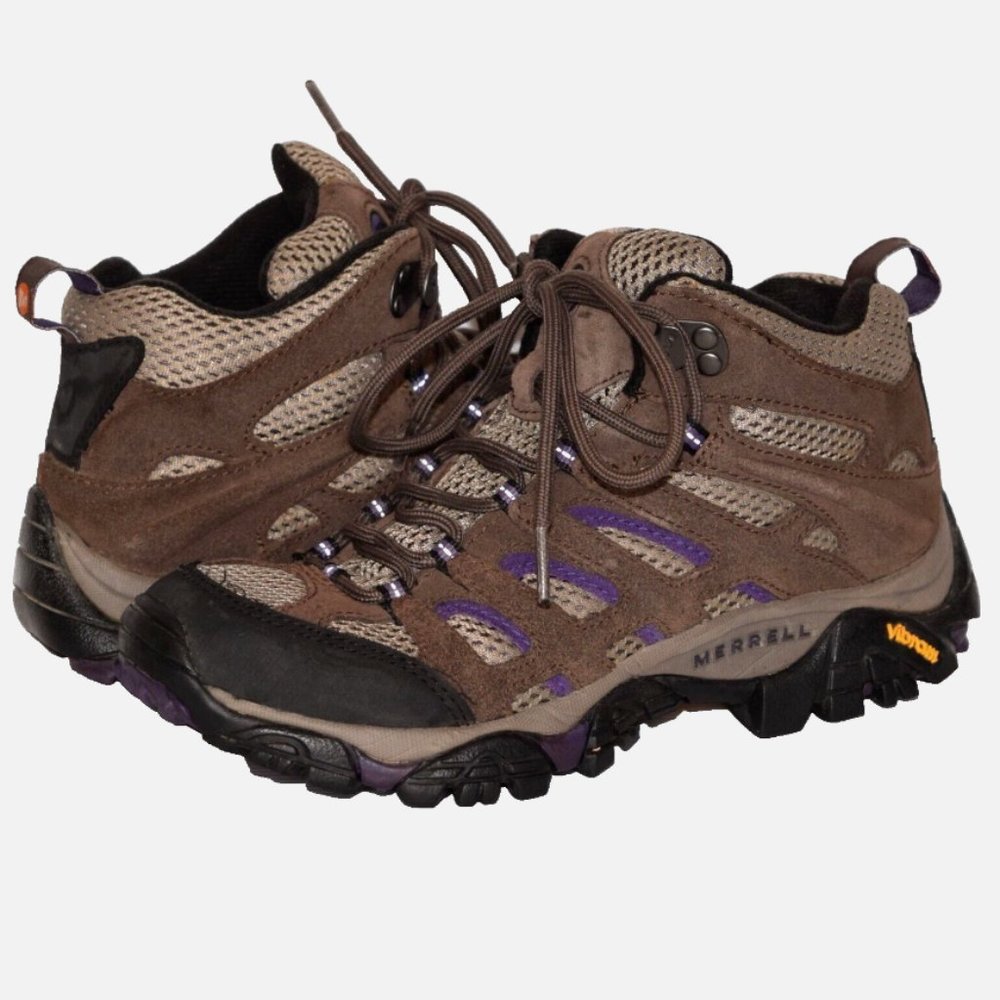 Merrell Moab Mid Ventilator Leather Mesh Women's Hiking Boots Size